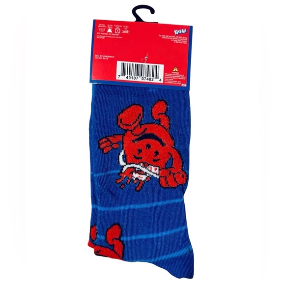 Kool-Aid Blue Crew Socks - Picture 2 of 3